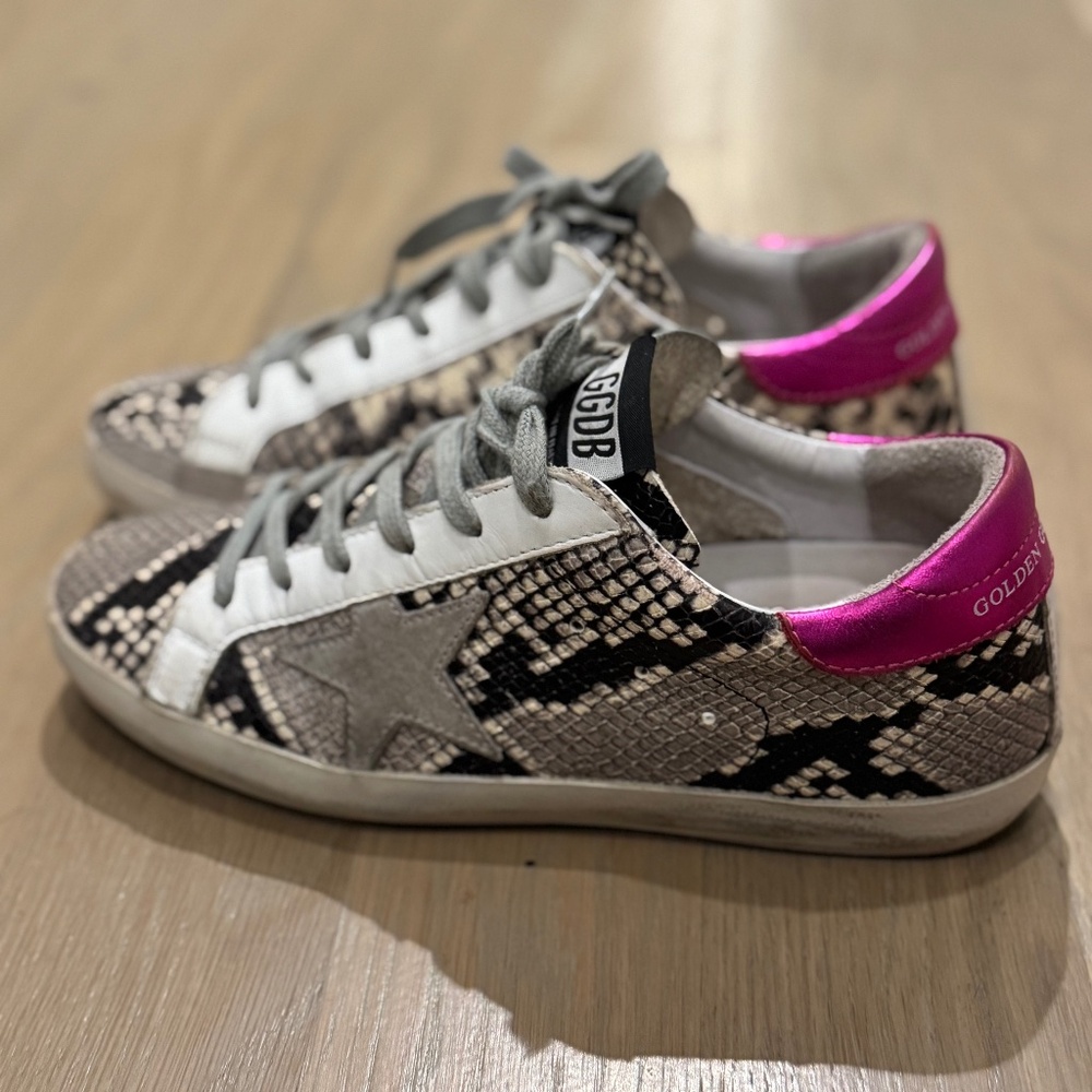 Golden Goose Superstar Python Sneaker, Size 37lik… - image 3